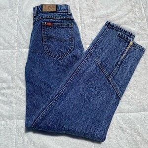 Vintage Lee zipper ankle mom jeans
